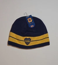BOCA JUNIORS CABJ OFFICIALLY LICENSED BEANIE HAT     XENEIZES   ARGENTINA SOCCER