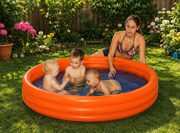 Wehncke Kinder Ringpool Planschbecken 175X31 Cm Happy People-image
