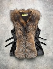 vintage adorable leather belted vest