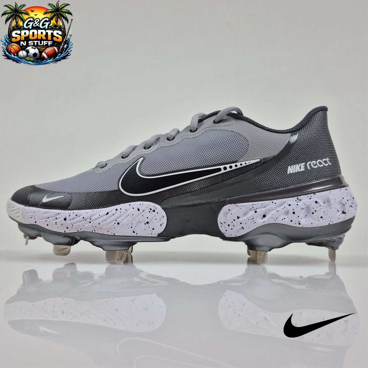 Nike Alpha Huarache Elite 3 Low Metal BB Cleats Men display picture 1