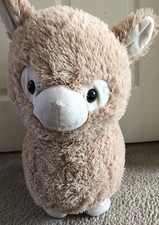 Goffa Llama Alpaca Plush Stuffed Animal 18" Tall Soft Tan Brown