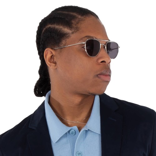 Mr. Leight ROKU II S Lava Pilot Titanium Sunglasses ML4015 PLT-PW/LAVA 48