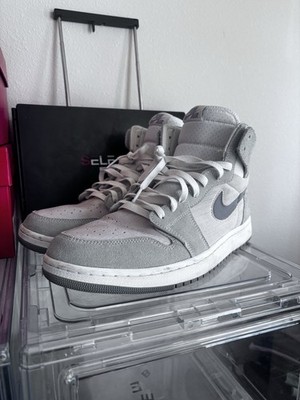 Size 11.5 - Air Jordan 1 SE Mid Particle Grey W       DO7139 002 (NO LID)