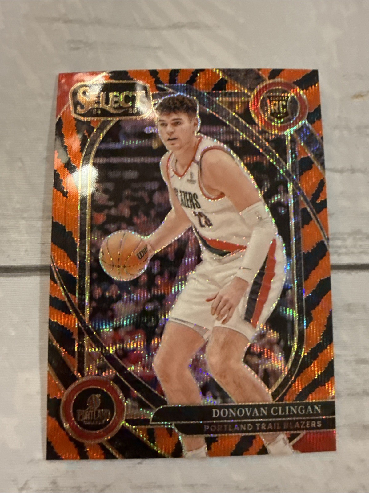 2024-25 Select Donovan Clingan Courtside RC Tiger Prizm #270 Trail Blazers