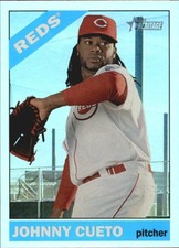 2015 Topps Heritage Chrome Retail Foil #THC250 Johnny Cueto - BB