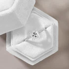 1.89 ct Princess Cut Classic Pave Diamond Engagement Ring VS1 D White Gold 14k