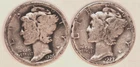 (2) Mercury Dimes - 1926(Good) 1927(Good) - #3575ED