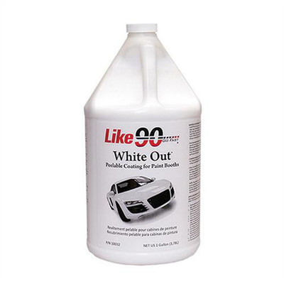 LKE.10032Like 90 White Out 10032 Peelable Booth Coating, 1 gal Can, 150 sq-ft/ga