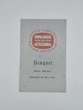 Settle Carlisle Railway Centenary Banquet Menu 1976 Settle Station Original Rare