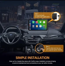 7'' Portable CarPlay Android Auto Touch Screen Car Radio Stereo GPS FM BT