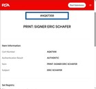 ERIC SCHAFER Autographed 8.5x11 Print PSA/DNA UFC MMA — photo 3