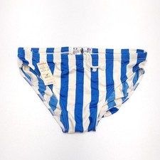 Occhi di Mare Mens S Vintage Striped Swim Briefs Blue White NWT NEW 80s