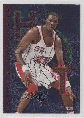 1995-96 NBA Hoops Hot List Hakeem Olajuwon #6 HOF gb9