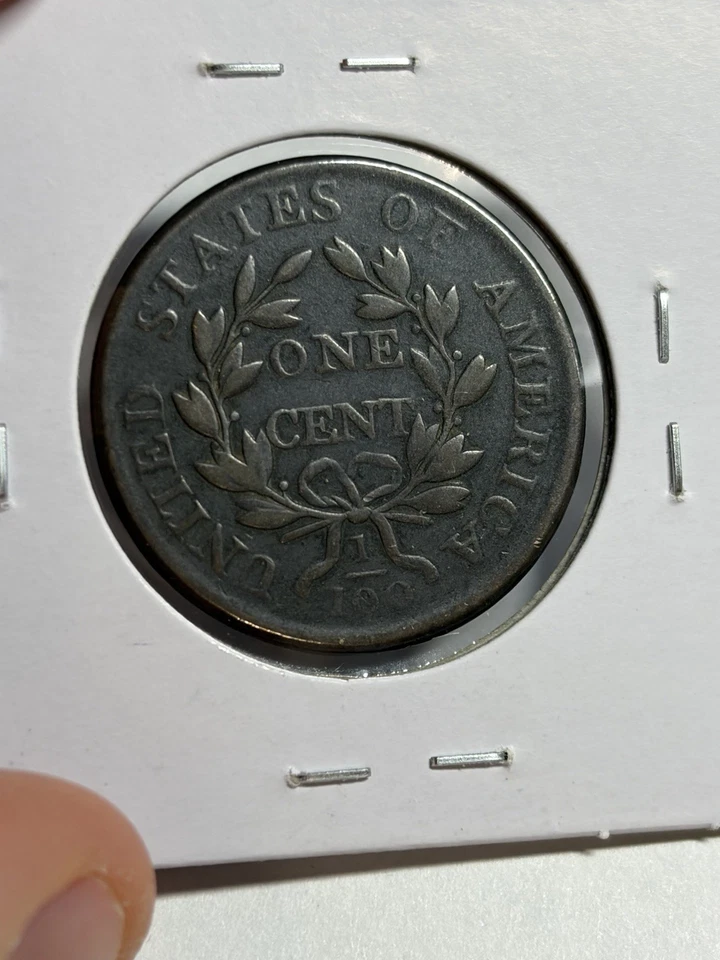 1803 DRAPED BUST LARGE CENT VF TOUGH TYPE COIN - Image 4 of 4