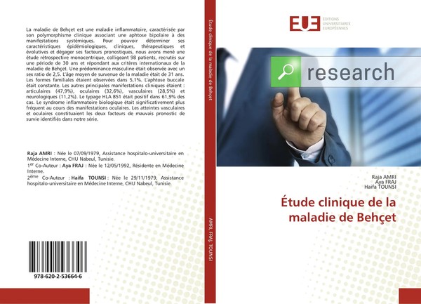 Raja Amri (U. A.) | ÉTude Clinique De La Maladie De BehçEt | Taschenbuch (2020)-image