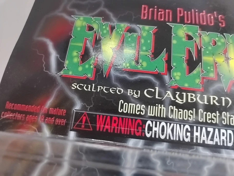 Figura de acción Evil Ernie 1997 Mago Brilla en la oscuridad Chaos Comics Clayburn Moore  Foto 3 de 4