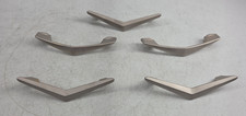 Vintage Lot of 5 Ajax Drawer Pull Handles V Chevron Cabinet Pulls Cupboard