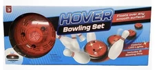 Hover Bowling Set, Floats Over Smooth Surface! LED Light Bowling Ball & 6 Pins
