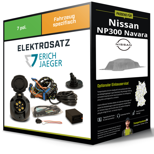 Elektrosatz 7-Pol Spezifisch FüR Nissan NP300 Navara 07.2014-Jetzt Neu-image