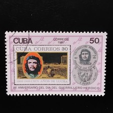 20th Anniversary of heroic guerilla fighters day. Che Guevara. Country Cuba.1987