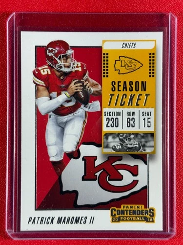 2018 Panini Contenders Patrick Mahomes II #51 Season Ticket