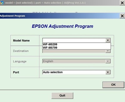 Epson WorkForce WF-M5299, WF-M5799 ADJUSTMENT PROGRAM (EURO) Ver.1.0.1
