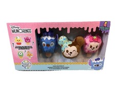 Disney Munchlings Collectors Edition 4 Piece Scented Plush Mystery Lot NIB