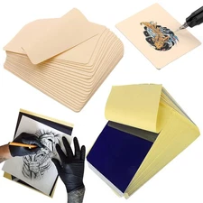 20pc Combo Kit 15PCS Tattoo Transfer Paper & 5 Tattoo Practice Fake Skin Artist