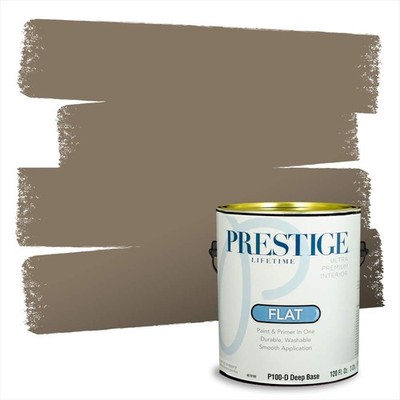 PRESTIGE Interior Paint and Primer In One 1-Gallon Flat - Rustic Taupe