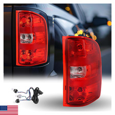 HECASA RH Tail Light w/Bulb 07-14 Chevy Silverado 1500 2500HD 3500HD GMC Sierra