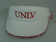 NEW Alumni Red Edged University Las Vegas UNLV White Golf Visor B587 
