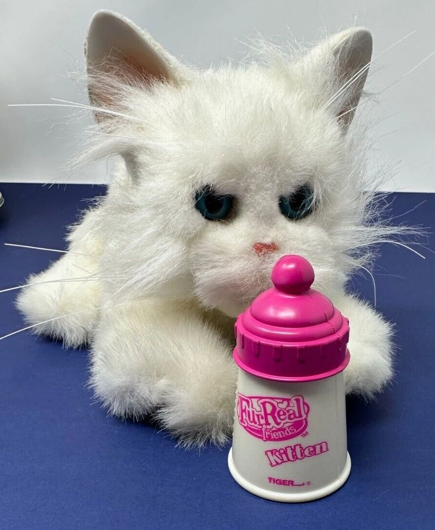 Furreal white cheap cat