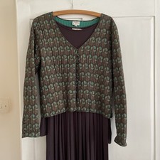 16  Anokhi East Indian Artisan Hand Block Print Ethnic Jacket Hippy 16  L Boho