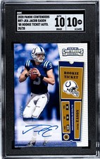 2020 Panini Contenders 2000 Rookie Ticket Auto Jacob Eason SGC 10/10 #d 20/20