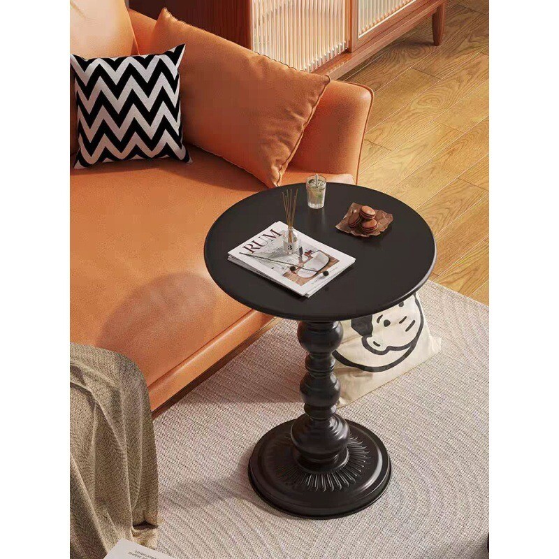 Iron retro coffee table, small round table, small coffee table, creative idea
