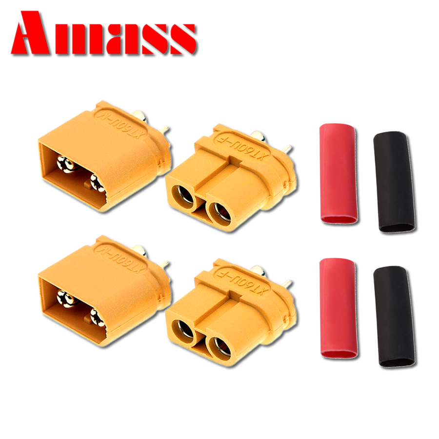 4 Paar Amass XT60 XT60U ESC Lipo Akku Stecker Buchse Inkl - Foto 7