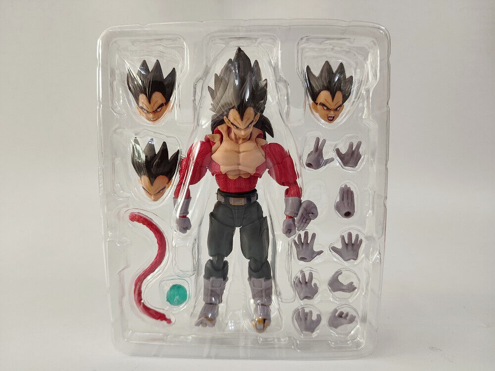 6"Anime Dragon Ball Z SHF Super Saiyan 4 Vegeta Action Figure Toy New No Box