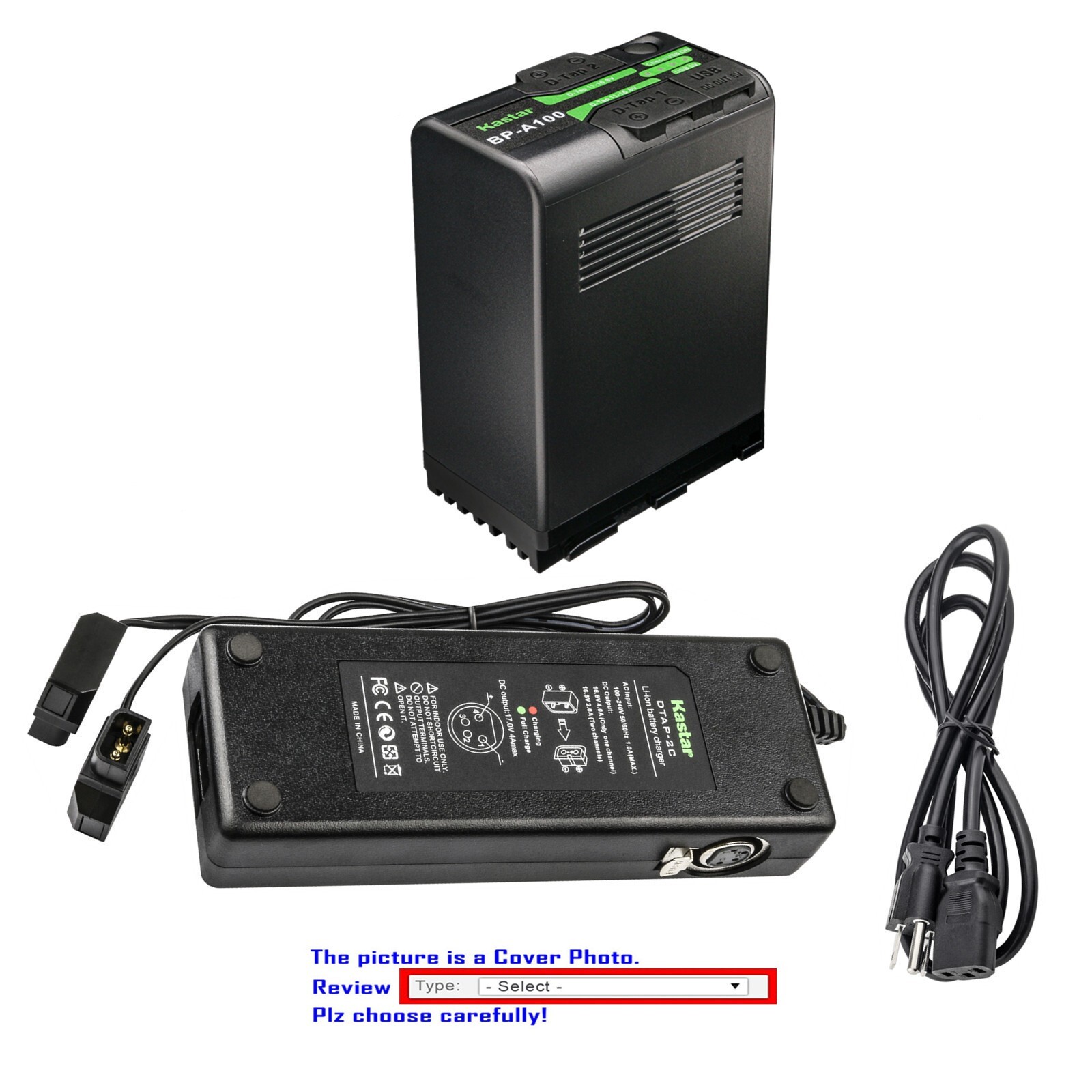 Kastar Battery Dual D-Tap Charger for Canon XF605 UHD XF705 4K UHD Camcorder