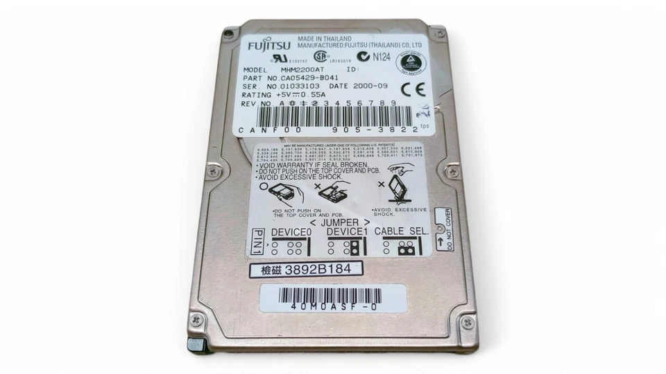 FUJITSU MHM2200AT CA05429-B041 - 2.5" 20GB IDE Hard Drive - Image 2 of 4