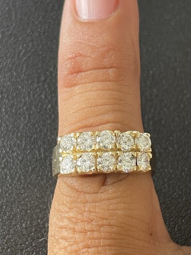 14k Yellow Gold 1.20 ctw Round Cut Diamond Ring (A60) - Picture 4 of 8