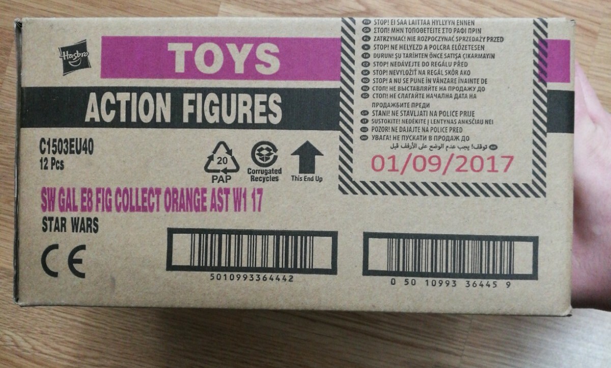 DISNEY STAR WARS E8 3.75"" FORCE LINK ACTION FIGURE HASBRO box of 12 figures