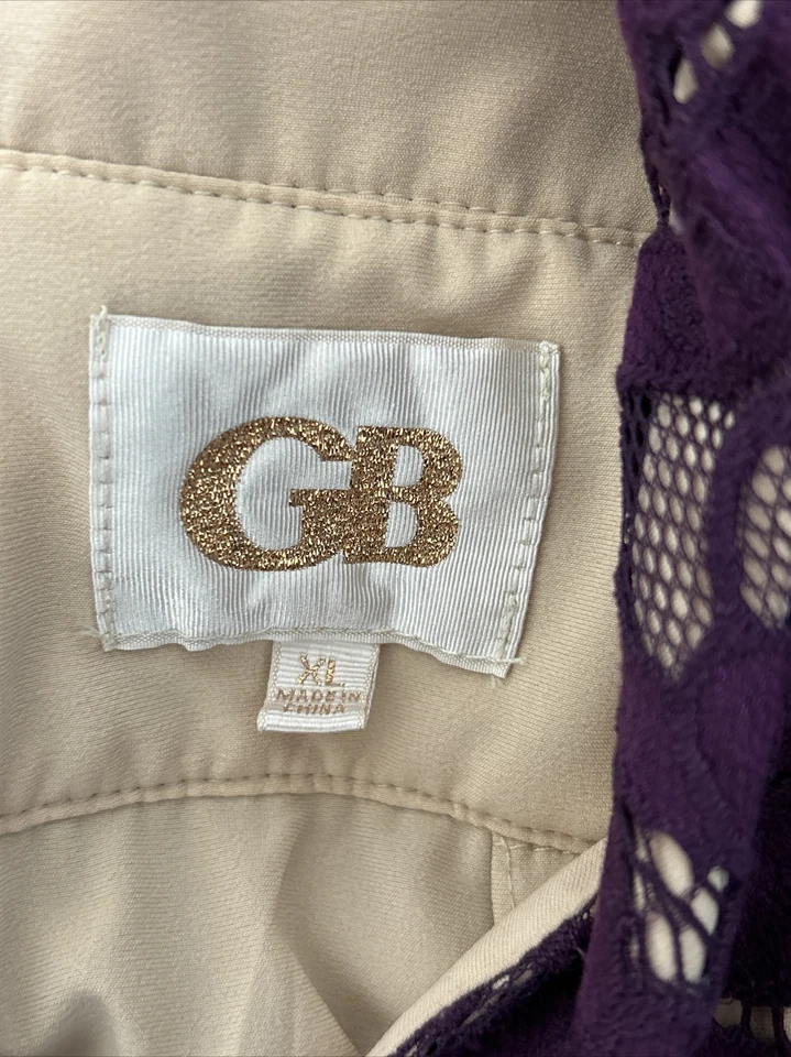 GB на Giani Bini фиолетовый кружева обтяжку платье размер XL (юниоры) - Изображение 3 из 4