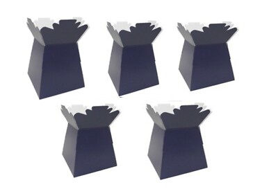 BLUMENSTRAUSS BOX GLÄNZEND FARBE MARINEBLAU VERKAUF TRANSPORTER - 5 PACKUNGEN
