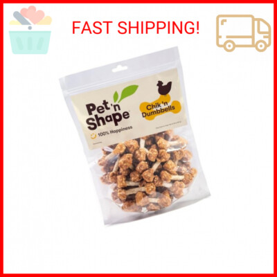 Pet 'n Shape Chik 'N Rice Dumbbells - All Natural Dog Treats, Chicken, 32 oz