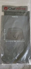 Chef Works Unisex Adult Waist Apron in Black