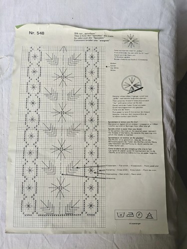 Embroidery Kit Wall Hanging Flowers BMB Broderer Spindel-Som Norway - Picture 4 of 4