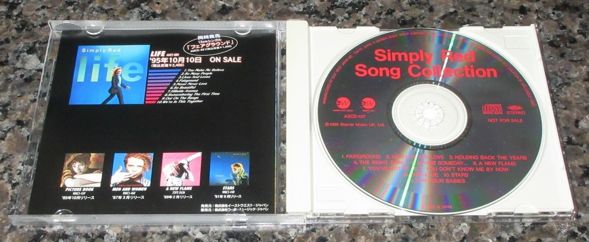 【ashosm36j】Promo、Single5枚セット Simply Red JAPAN PROMO ONLY CD Song Collection OFFICIAL more