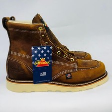 THOROGOOD 814-4203 6″ TRAIL CRAZY HORSE SOFT TOE MENS WORK BOOTS SIZE 11D