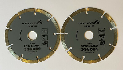 2x 125mm Diamanttrennscheibe p. für Milwaukee M18 CAG125X-0X Winkelschleifer