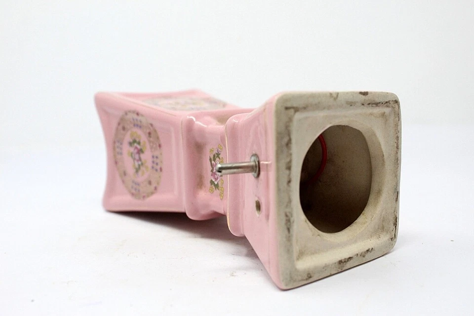 Antiguo Reloj Cerámica Original Estatua Coleccionable Raro Foto 4 de 4